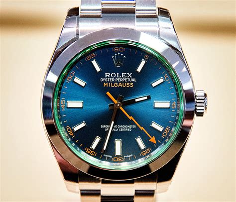 rolex milgauss blue ebay|rolex milgauss blue price.